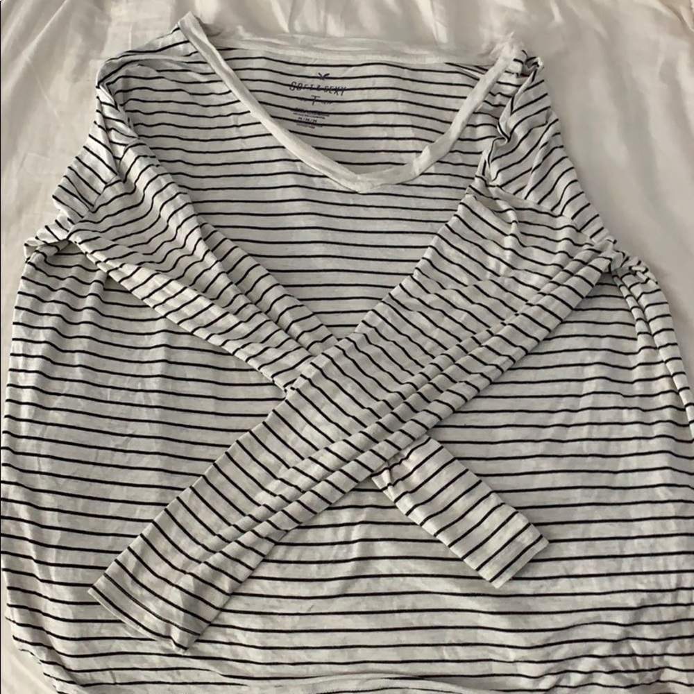 striped long sleeve t shirt
